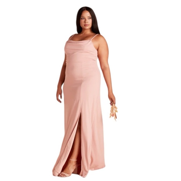 Birdy Grey - NWT Ash Dress Crepe Dusty Rose Sz 1X - Picture 2 of 9